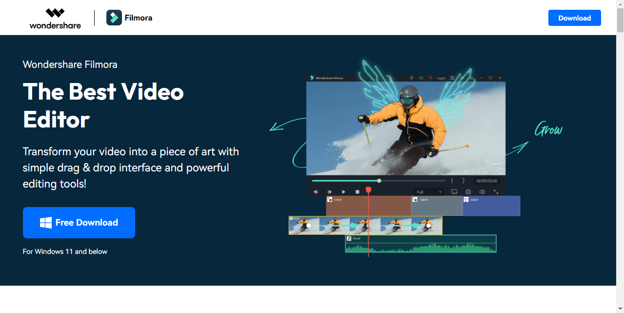 Filmora video marketing service