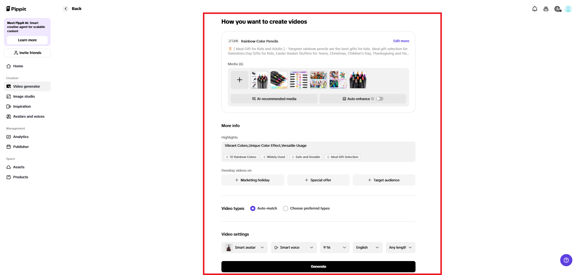 How you want to create a video page