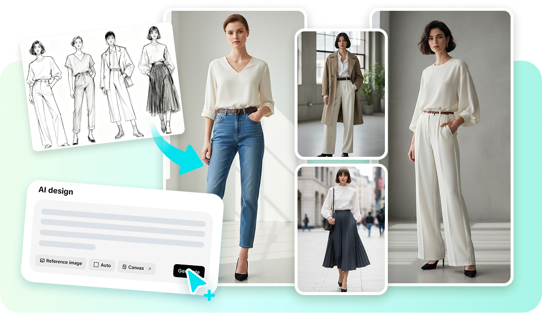 Turning image to cloth designs