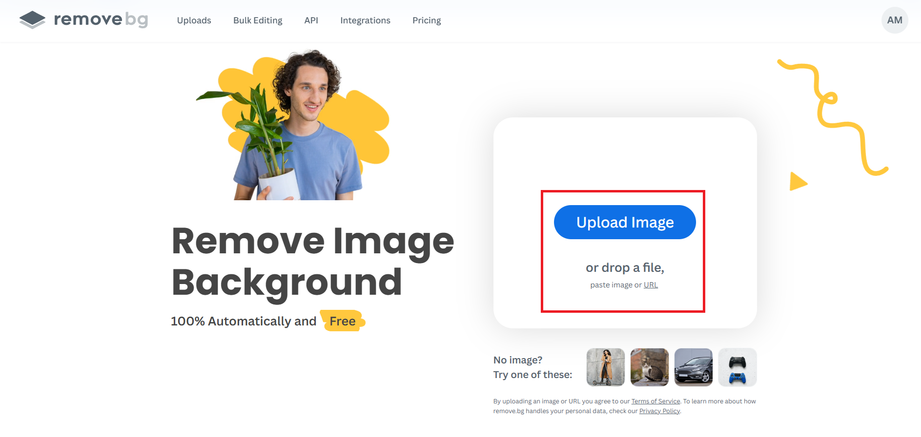 Upload or drag & drop the image