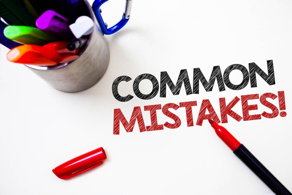 Mistakes to avoid