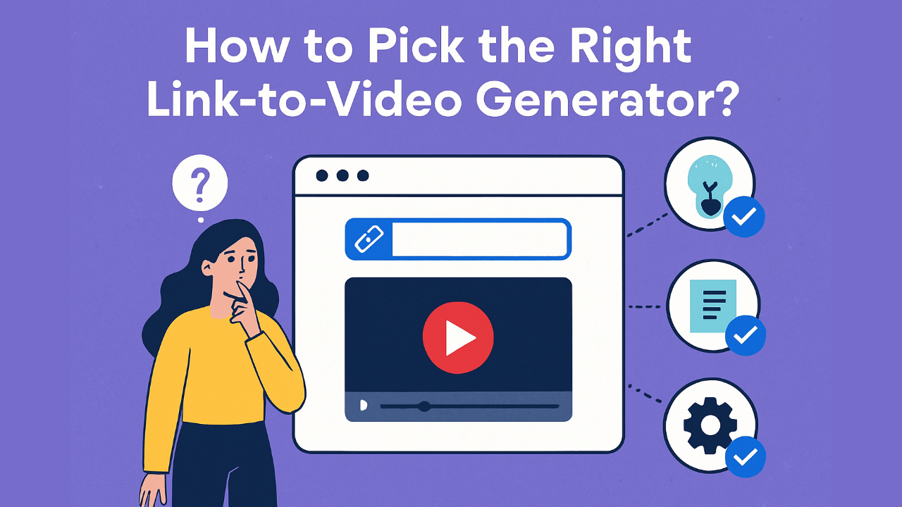 How to choose the right link to video generator