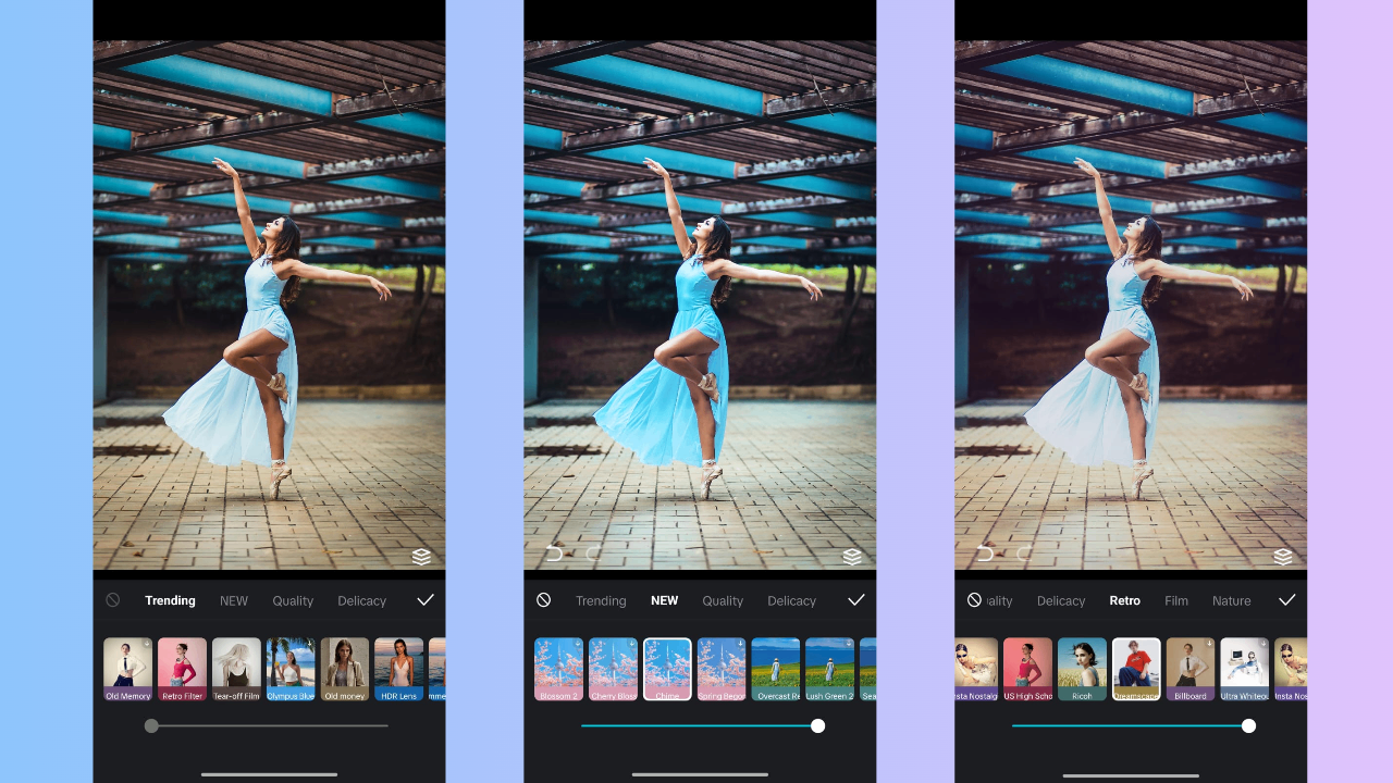 CapCut App - Filter presets