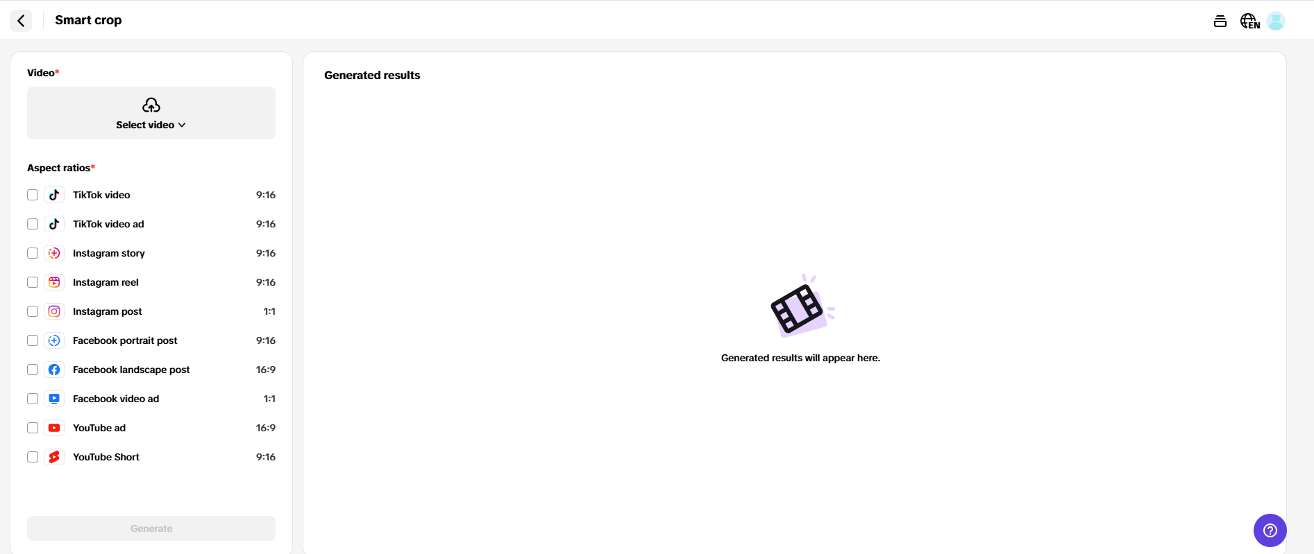 Versatile aspect ratios