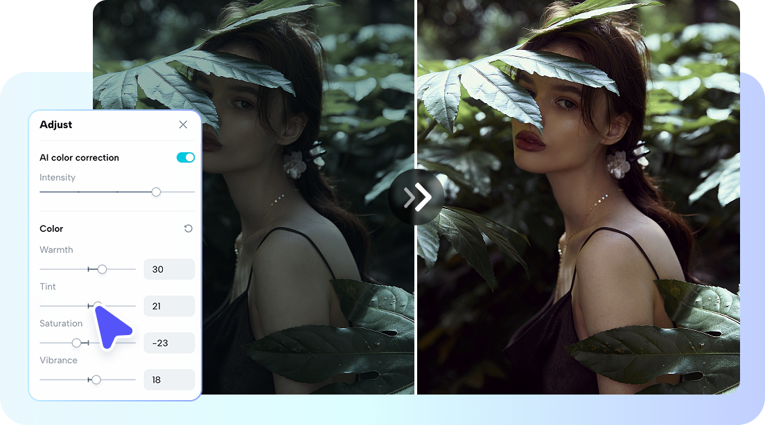 Advanced color-adjustment controls