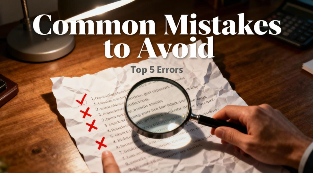 Common mistakes to avoid