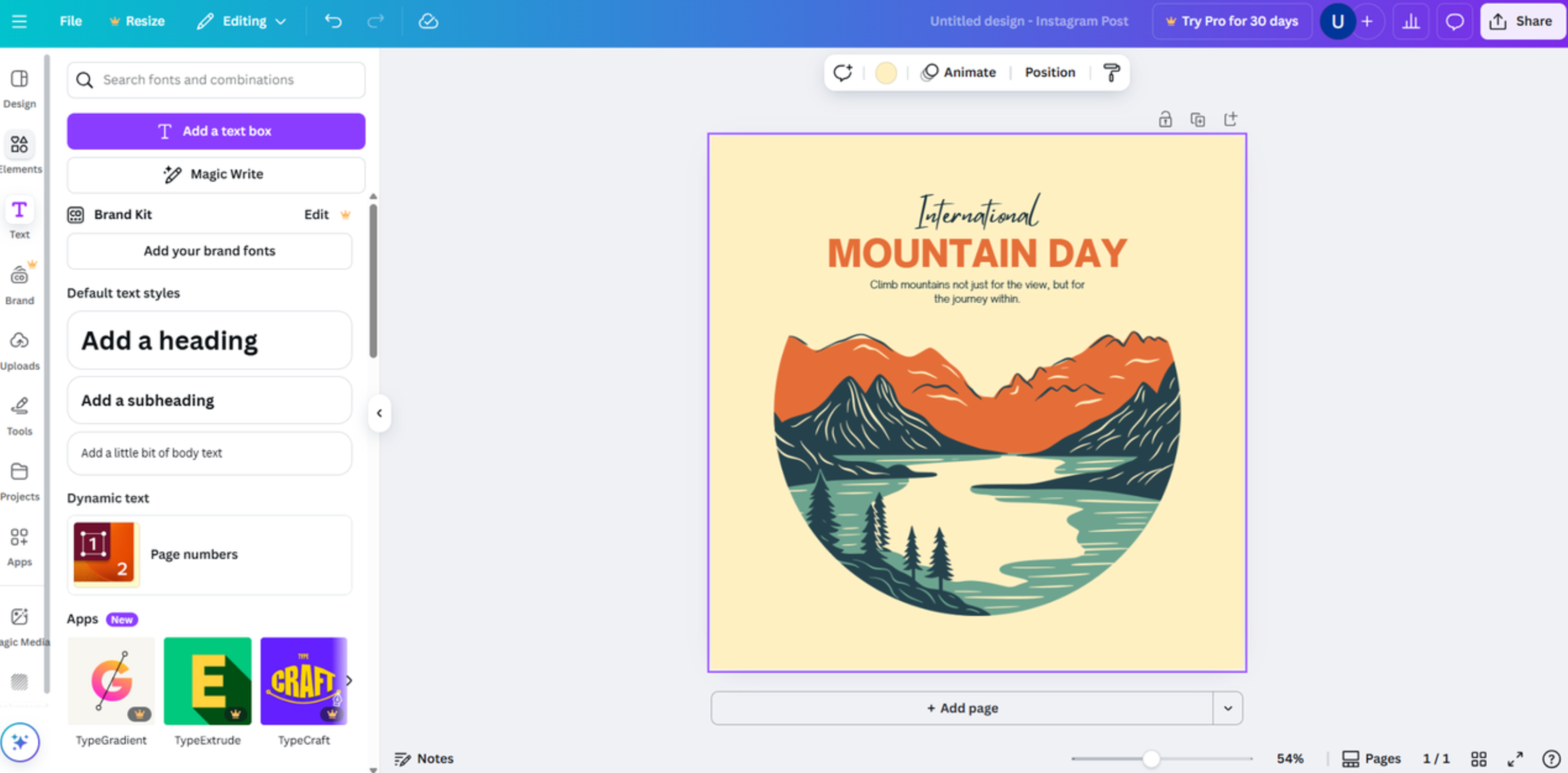 Минималистичный постер от генератора постеров Canva AI