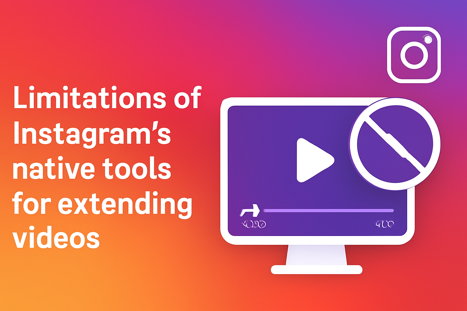 Instagram'ın videoları daha uzun yapmak için araçlarının sınırlamaları