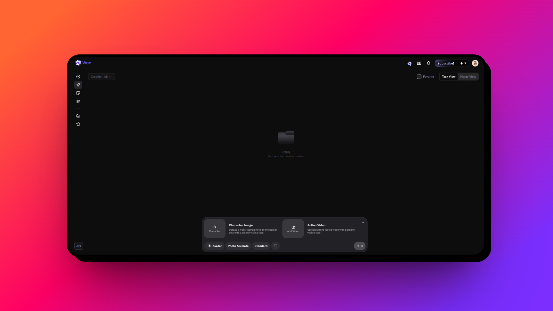 Upload your image and video files