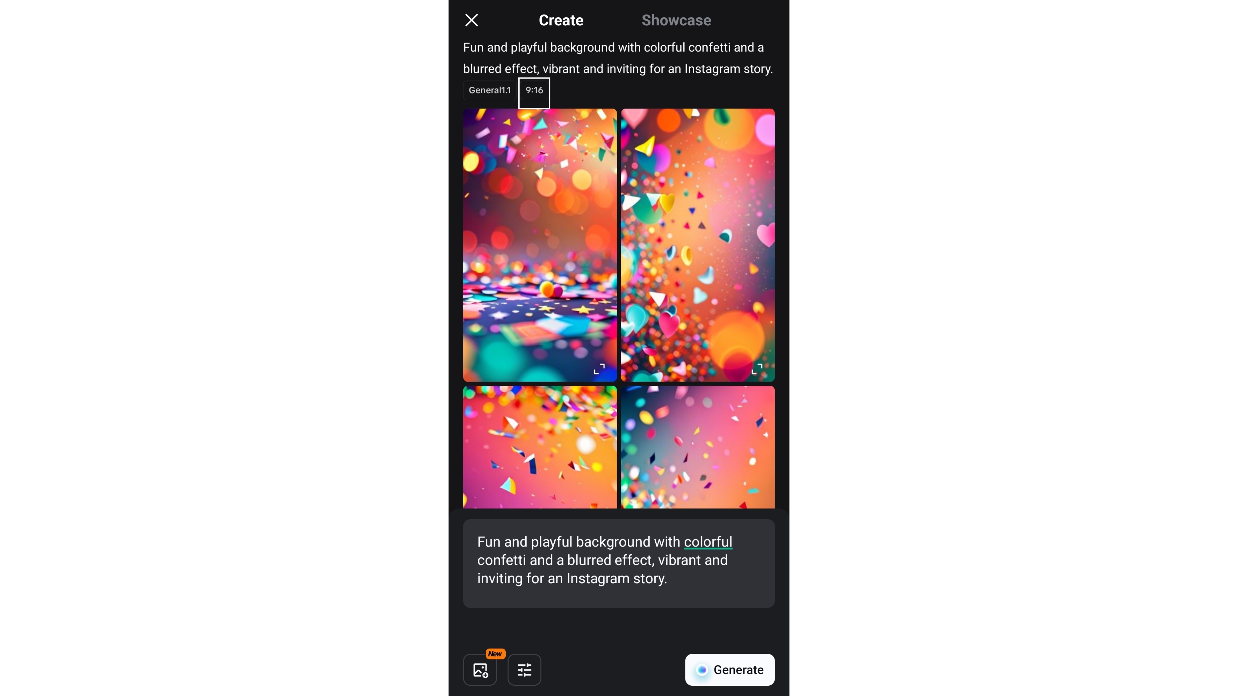AI image generator app free — Social Media Story Template