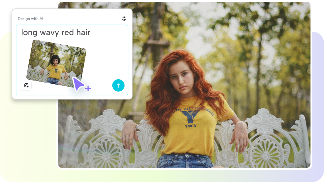 Change hairstyle with text prompts