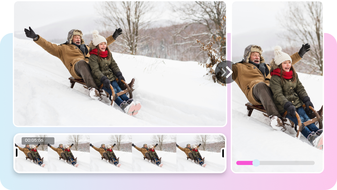 ビデオのアスペクト比を拡張する