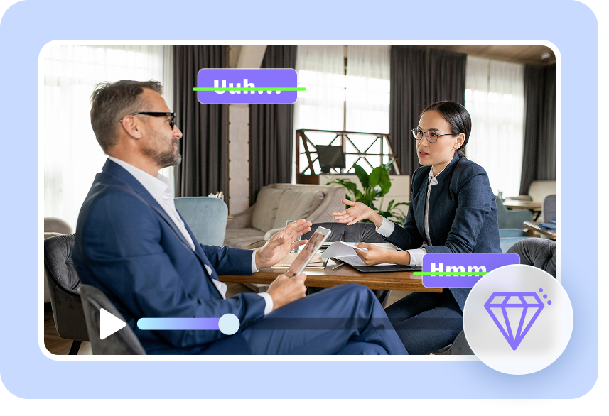 Natural speech after filler word removal