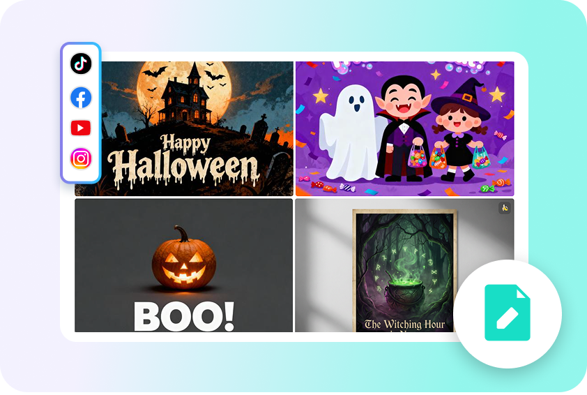 Schnelle Halloween-Plakaterstellung