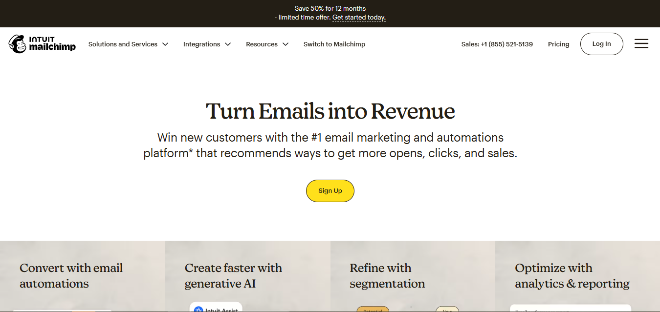 Mailchimp marketing automation tool