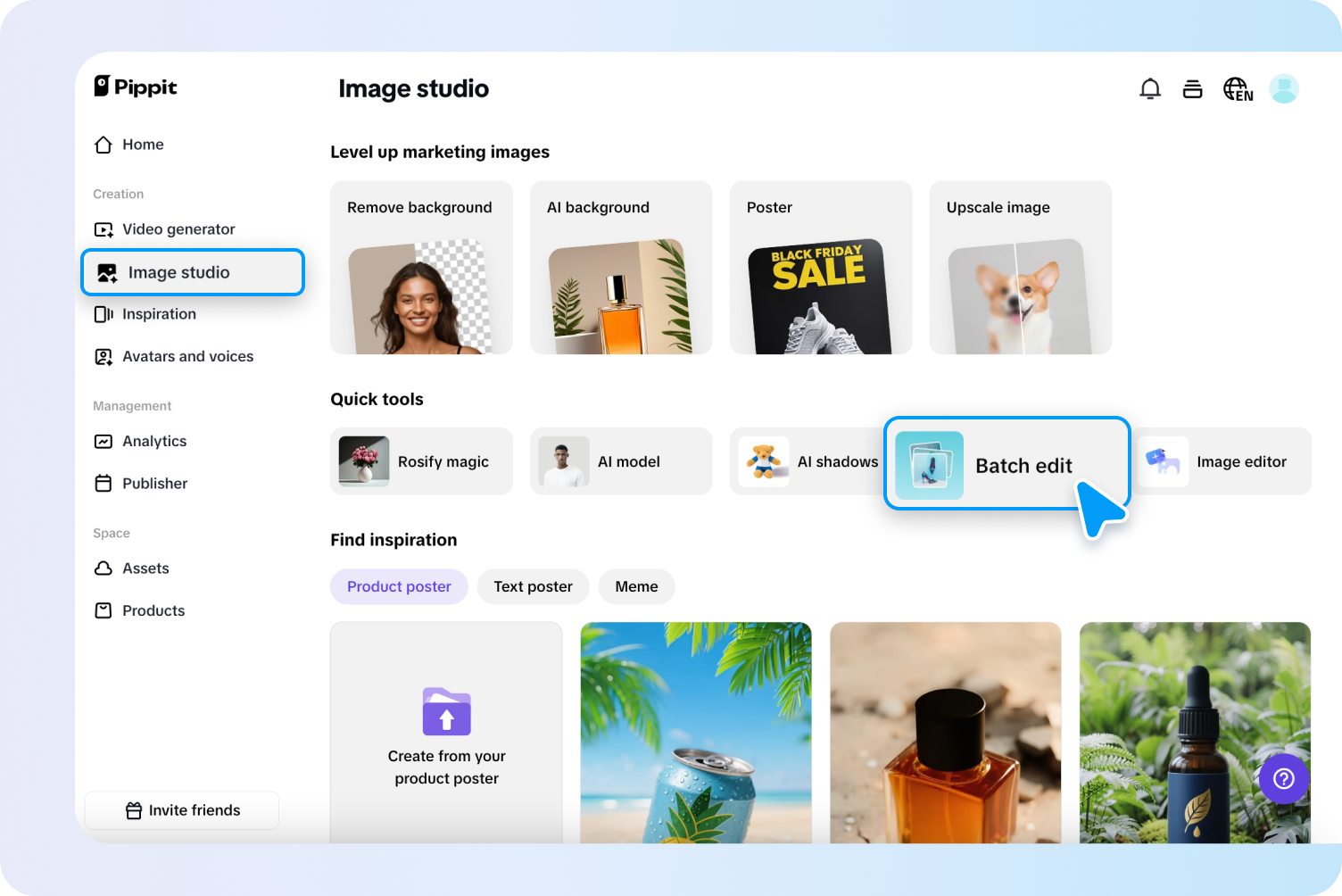 Upload your images