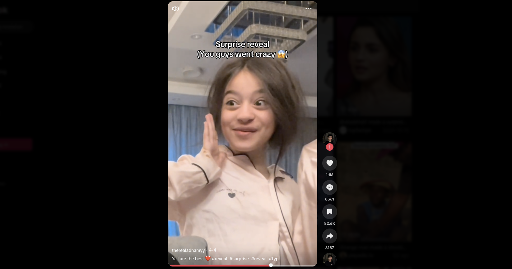 Überraschende Enthüllung TikTok-Video