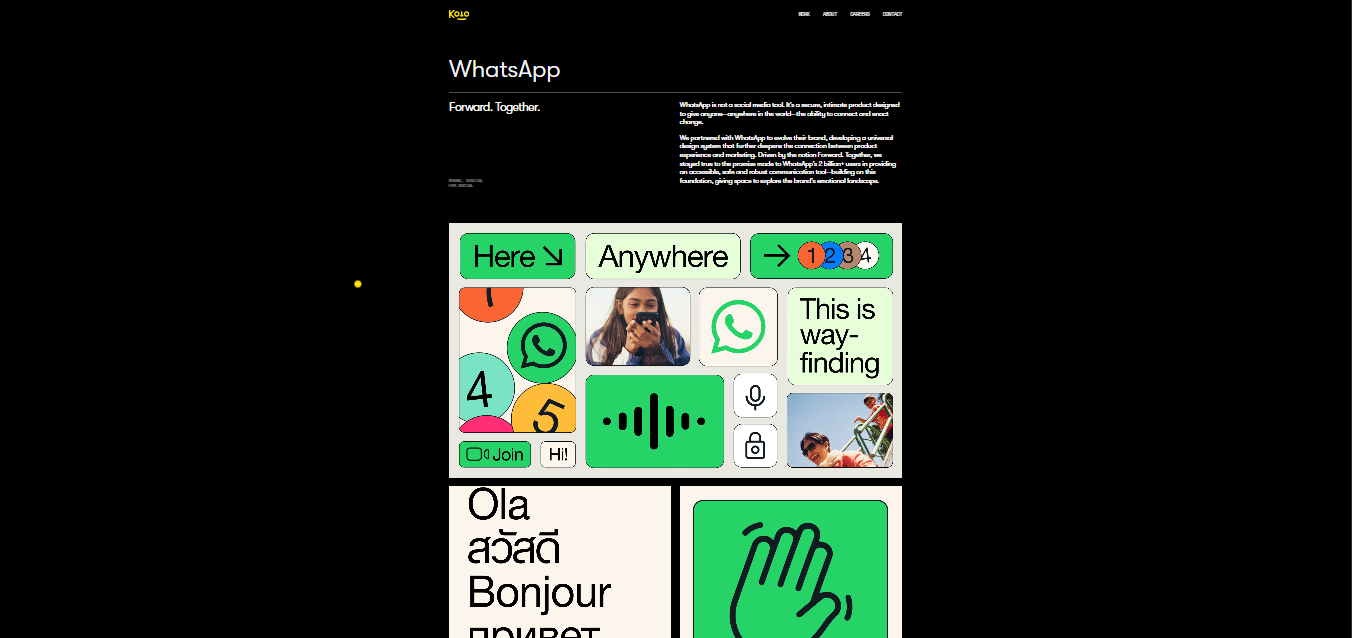 Studio Koto case study di WhatsApp