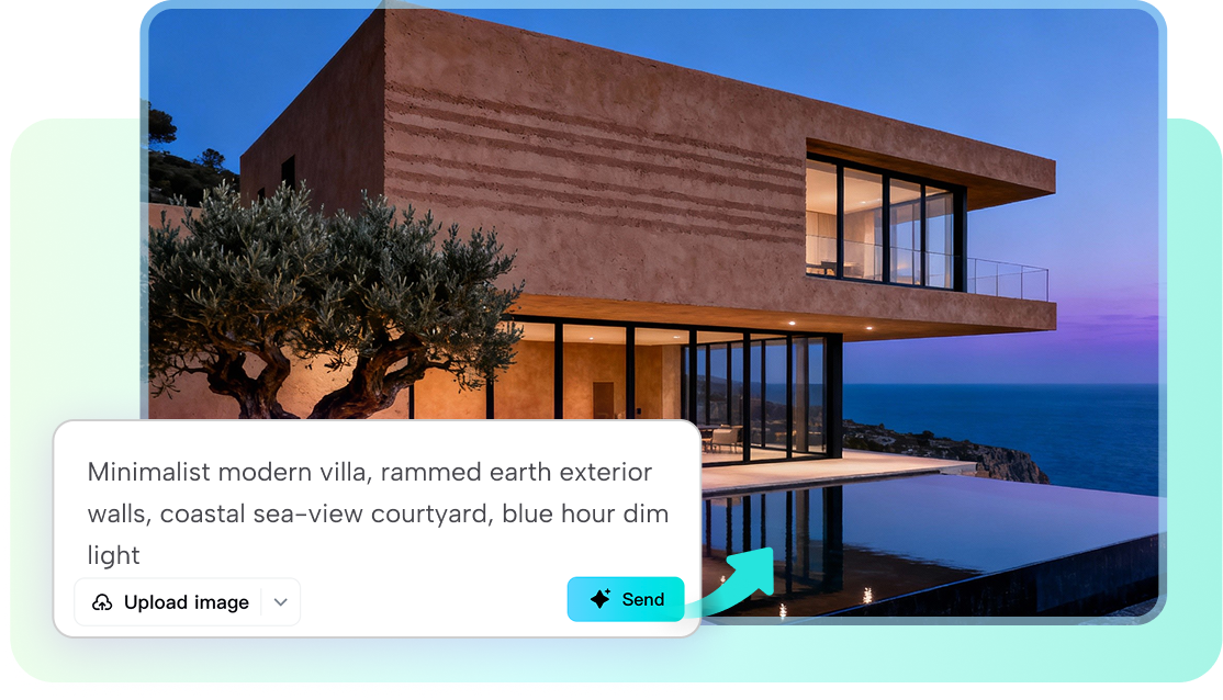 Generujte různé typy architektonických návrhů.