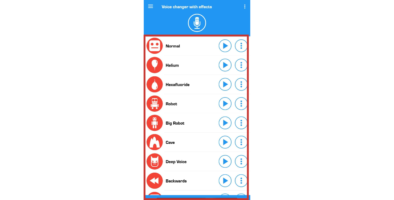 Voice Changer with Effects app