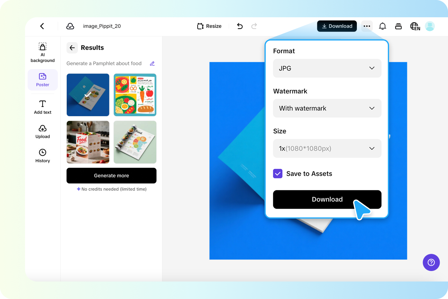 Export and share