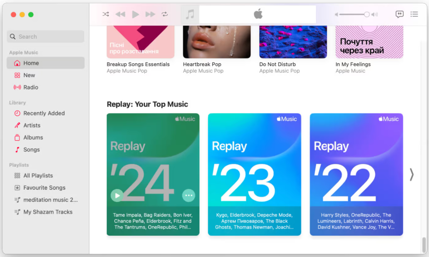 Mac 'te Apple Music Replay' imi nasıl bulabilirim?