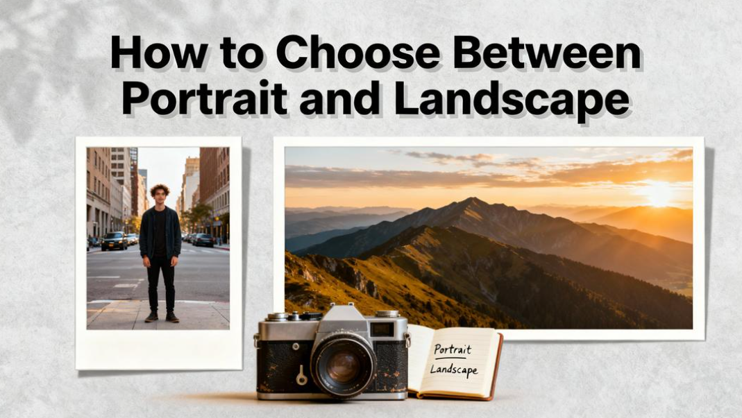 Cara memilih antara landskap dan potret