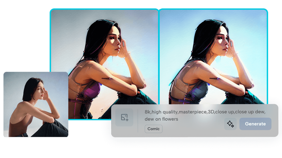 Converti automaticamente un'immagine in un'altra tramite un prompt di testo