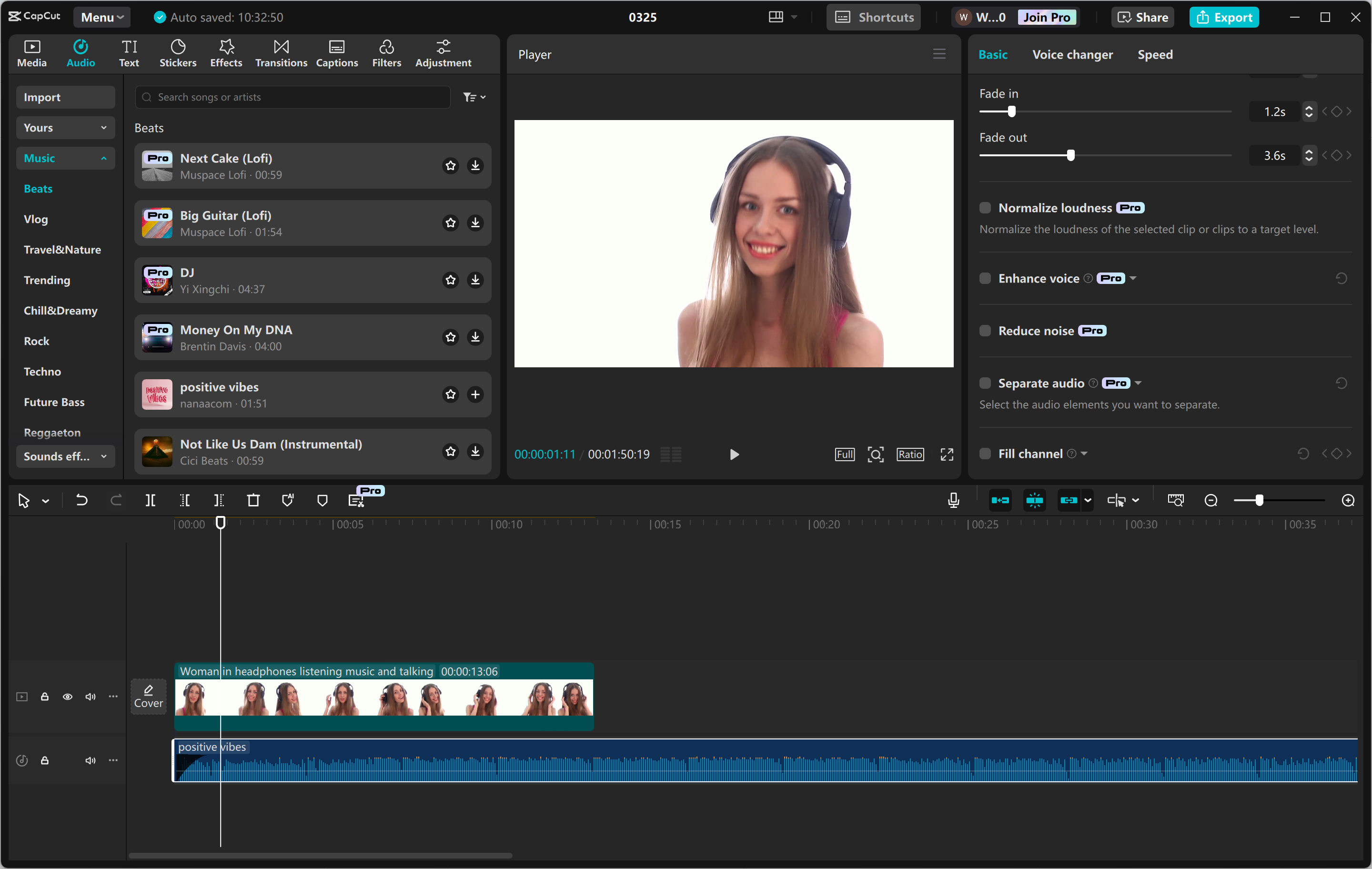 Interface de l' CapCut éditeur vidéo de bureau - un outil précieux pour éditer des vidéoclips comme un pro