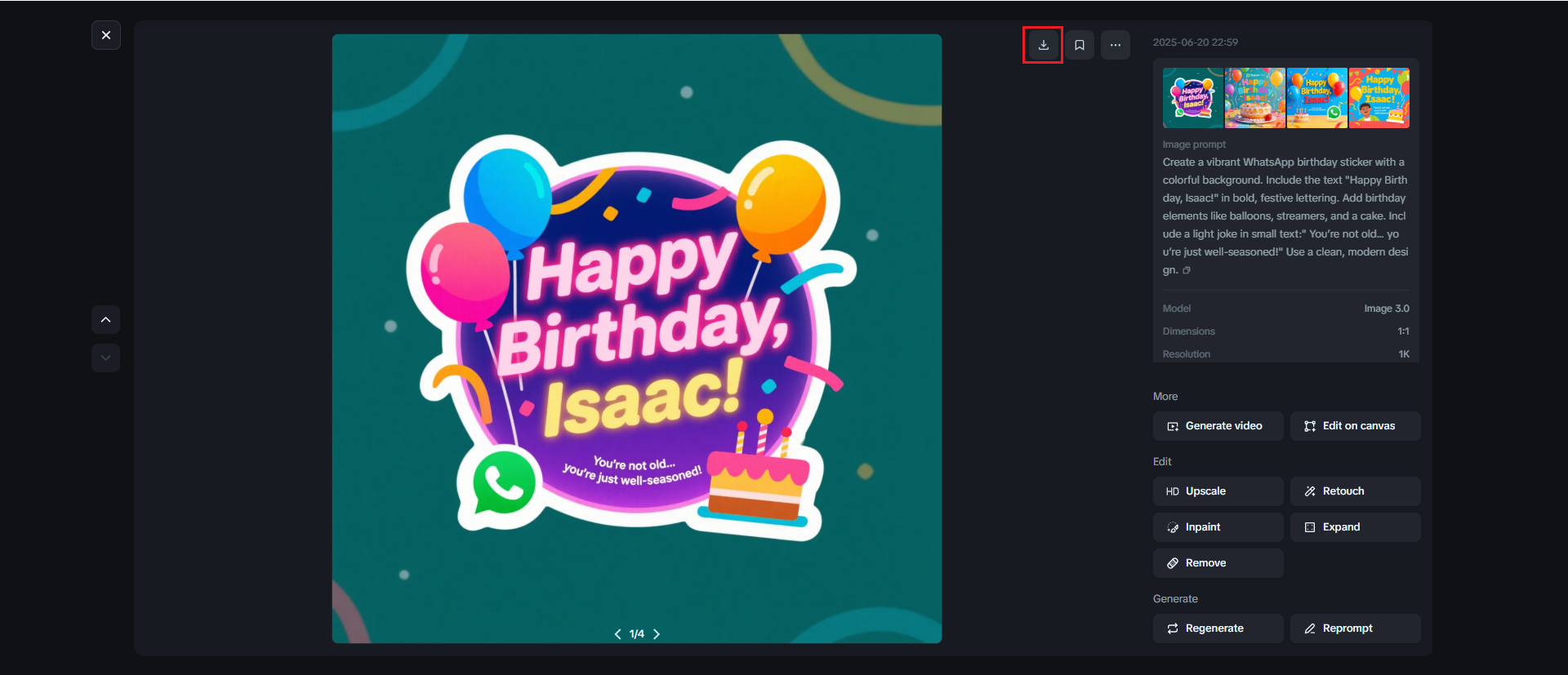 Adesivo feliz aniversário WhatsApp