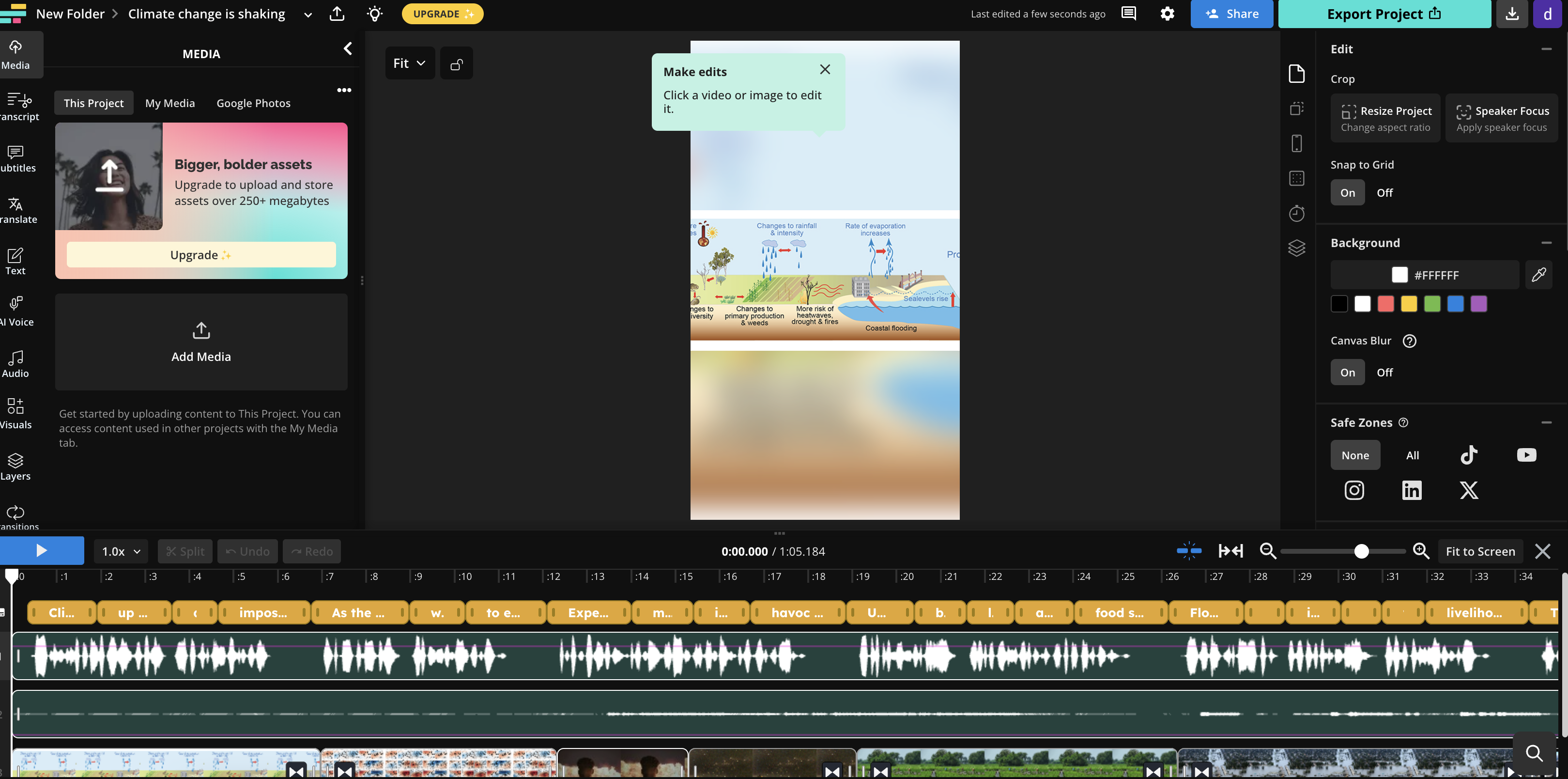 Kapwing interface
