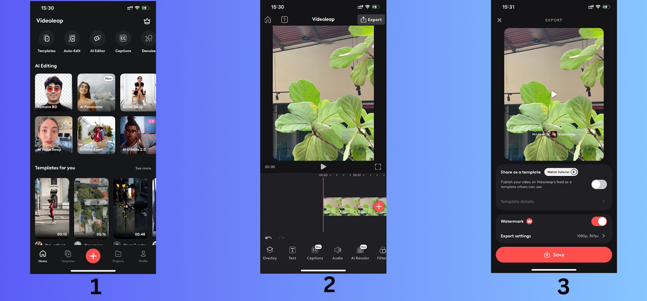 Πώς να χρησιμοποιήσετε το Videoleap