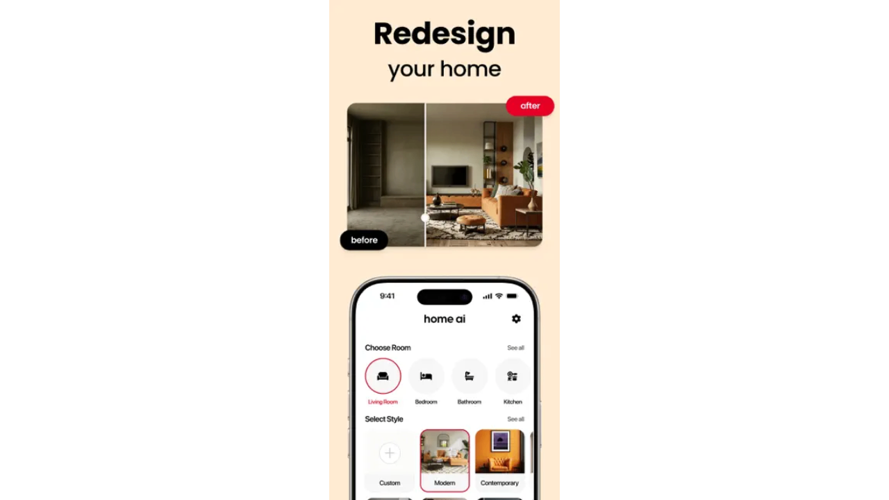 Home AI - Application de conception intérieure