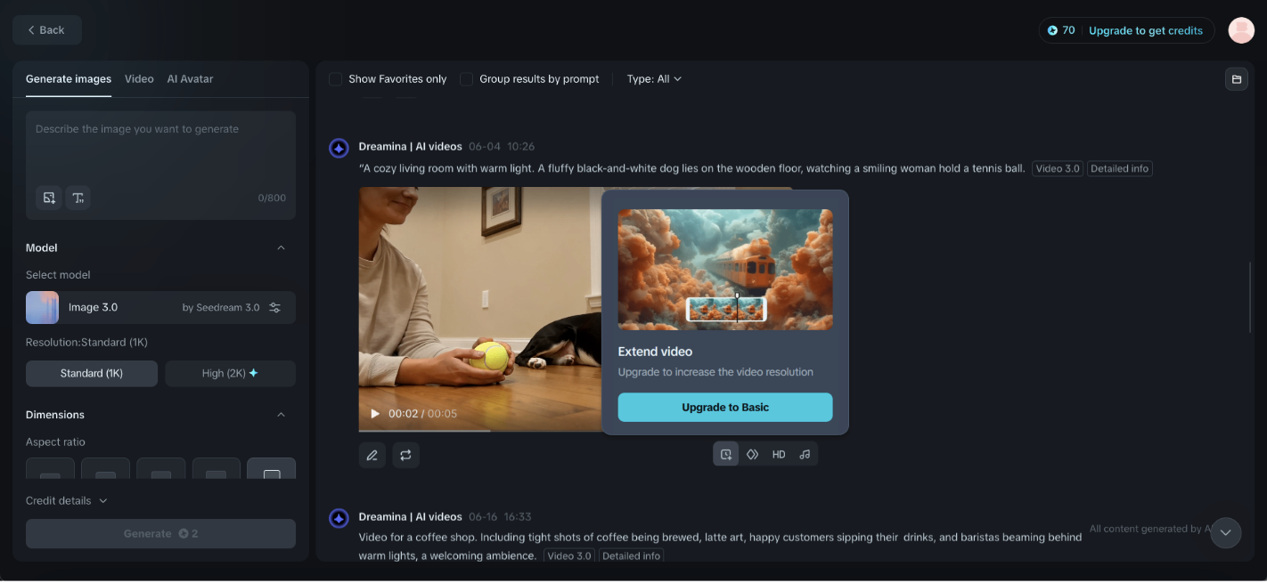 Extend video
