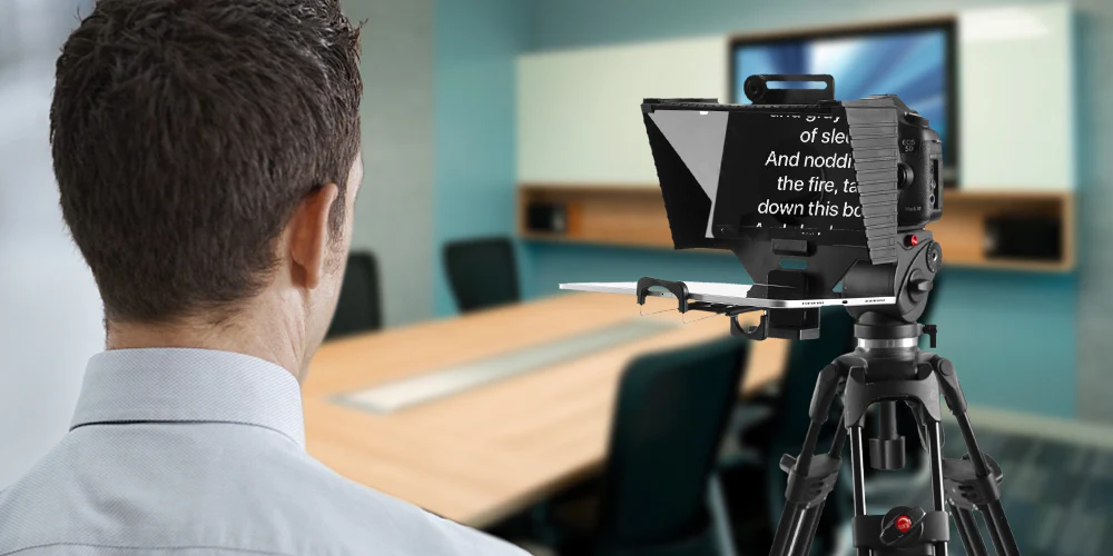 Esempio di teleprompter