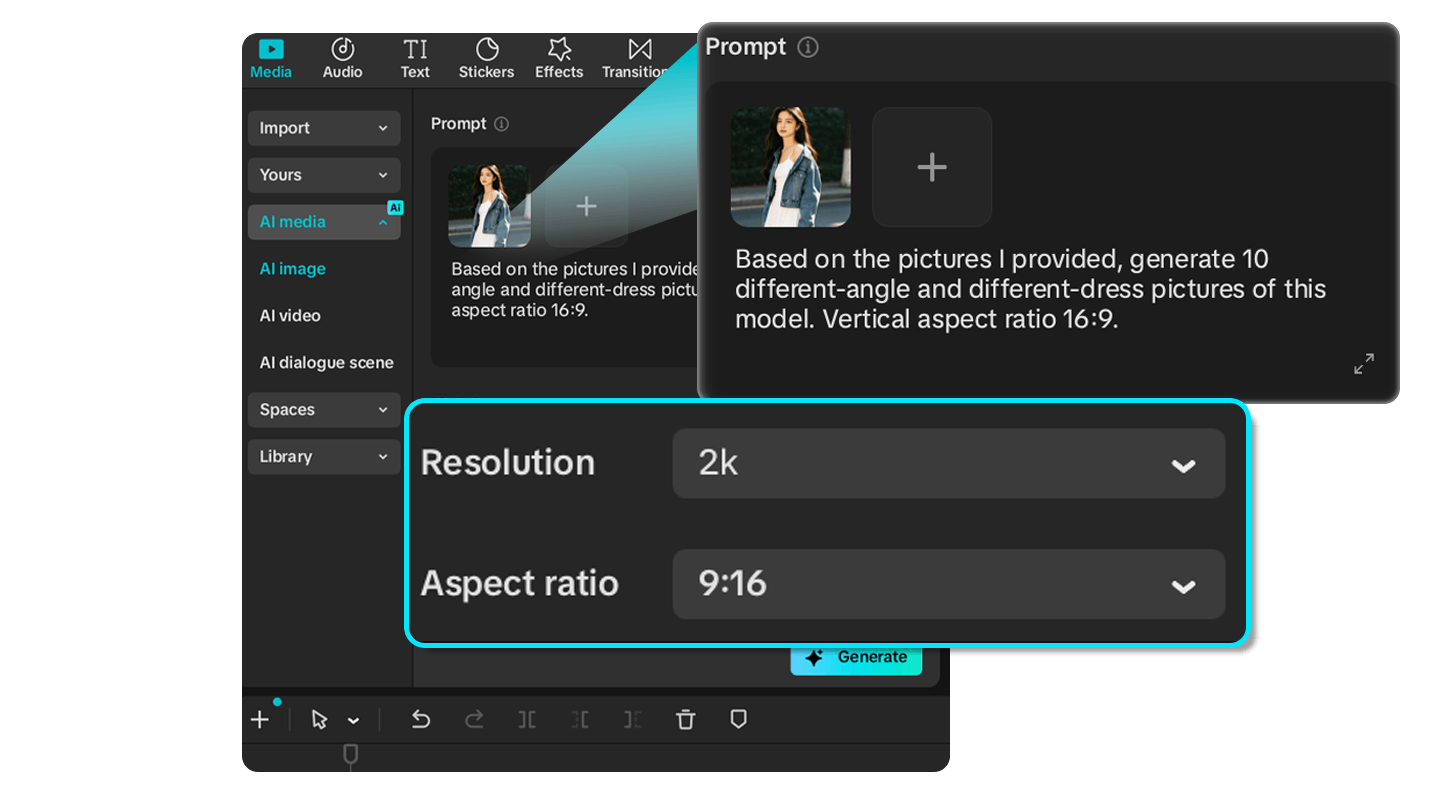 Enter Your Prompt and Define Your Visual Direction