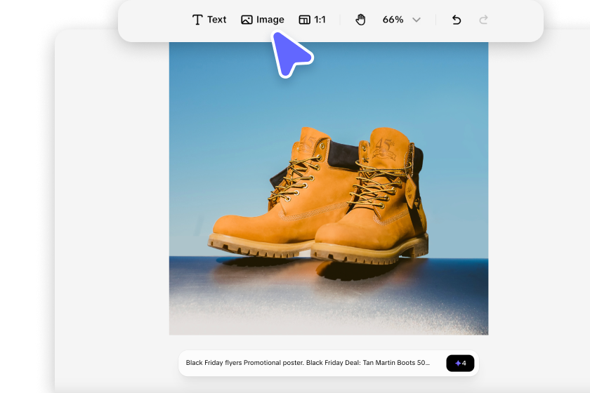 Creating Black Friday flyer