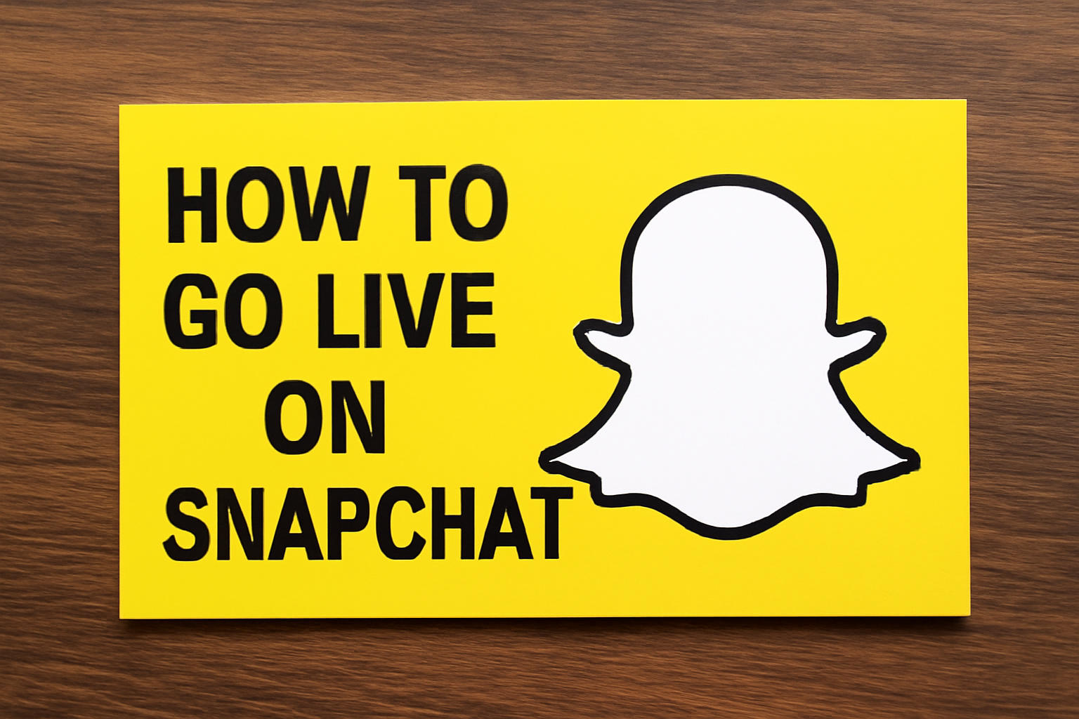 كيفية البث المباشر على Snapchat