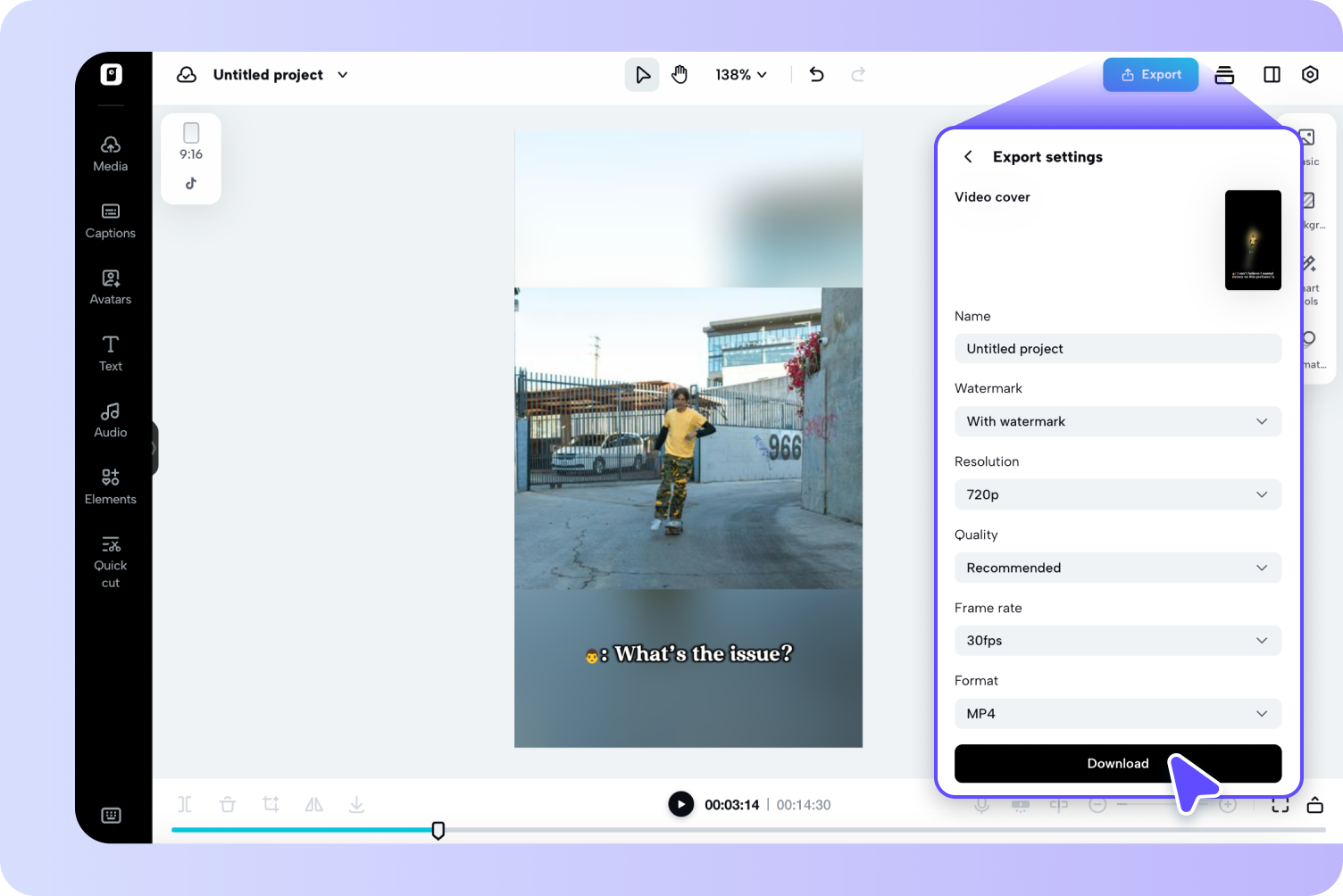 Export your video