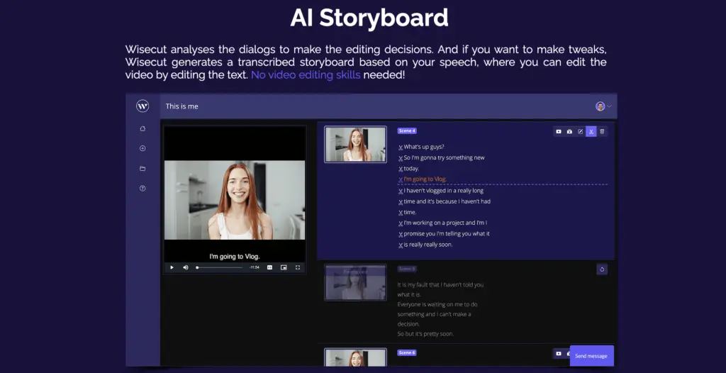 Automatic Video Editors - Wisecut