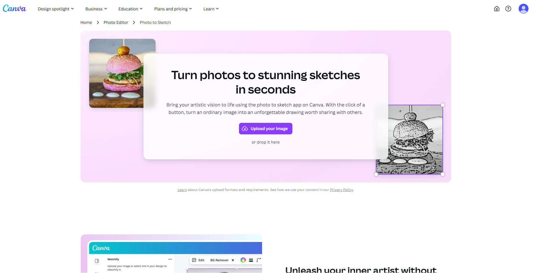 Canva ホームページ