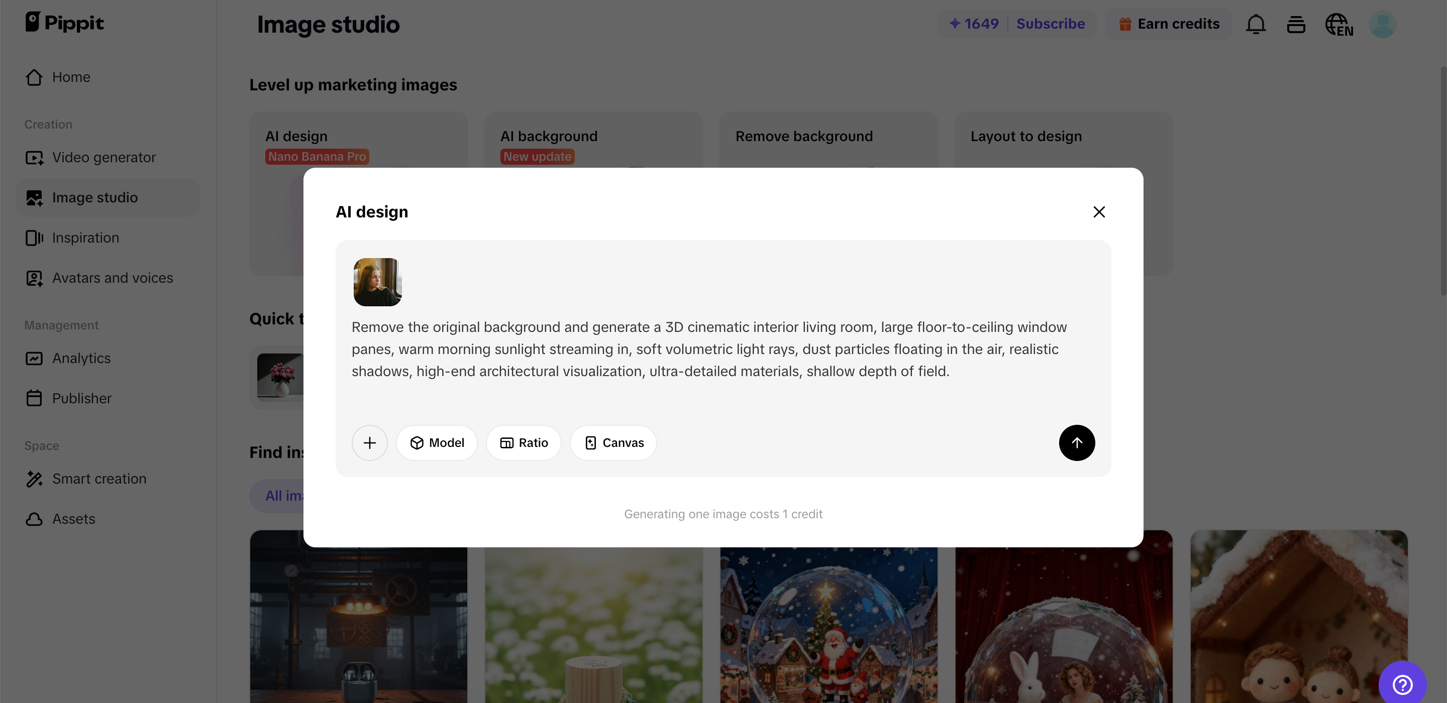 Generate your background