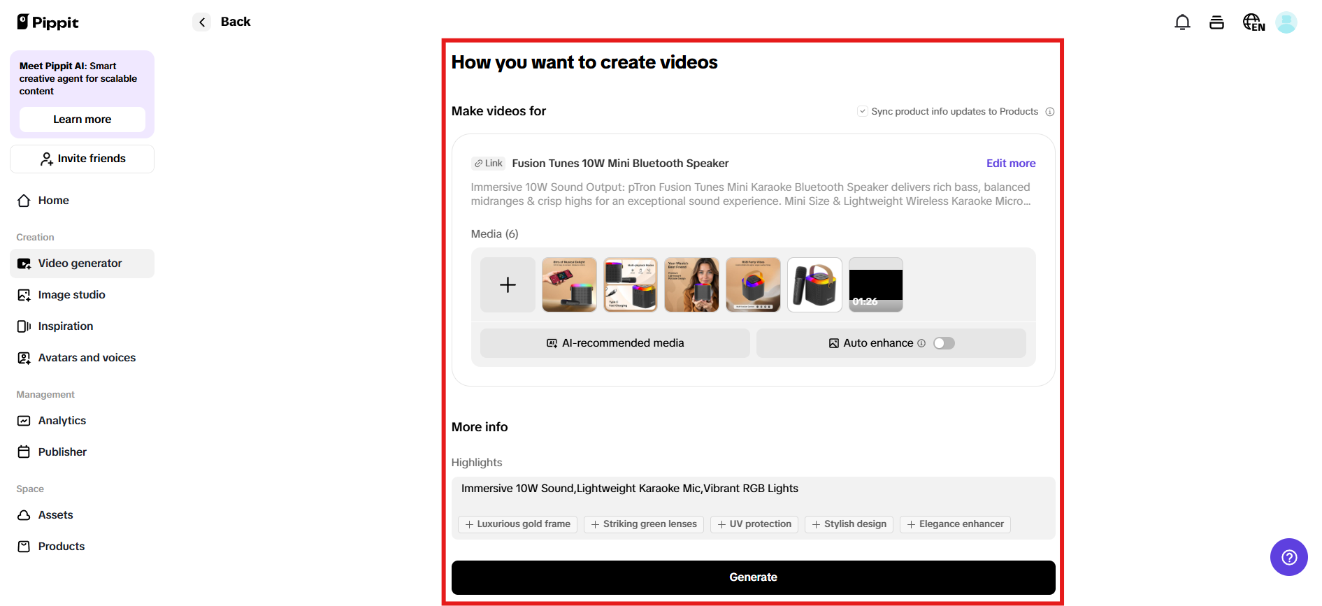 How you want to create videos