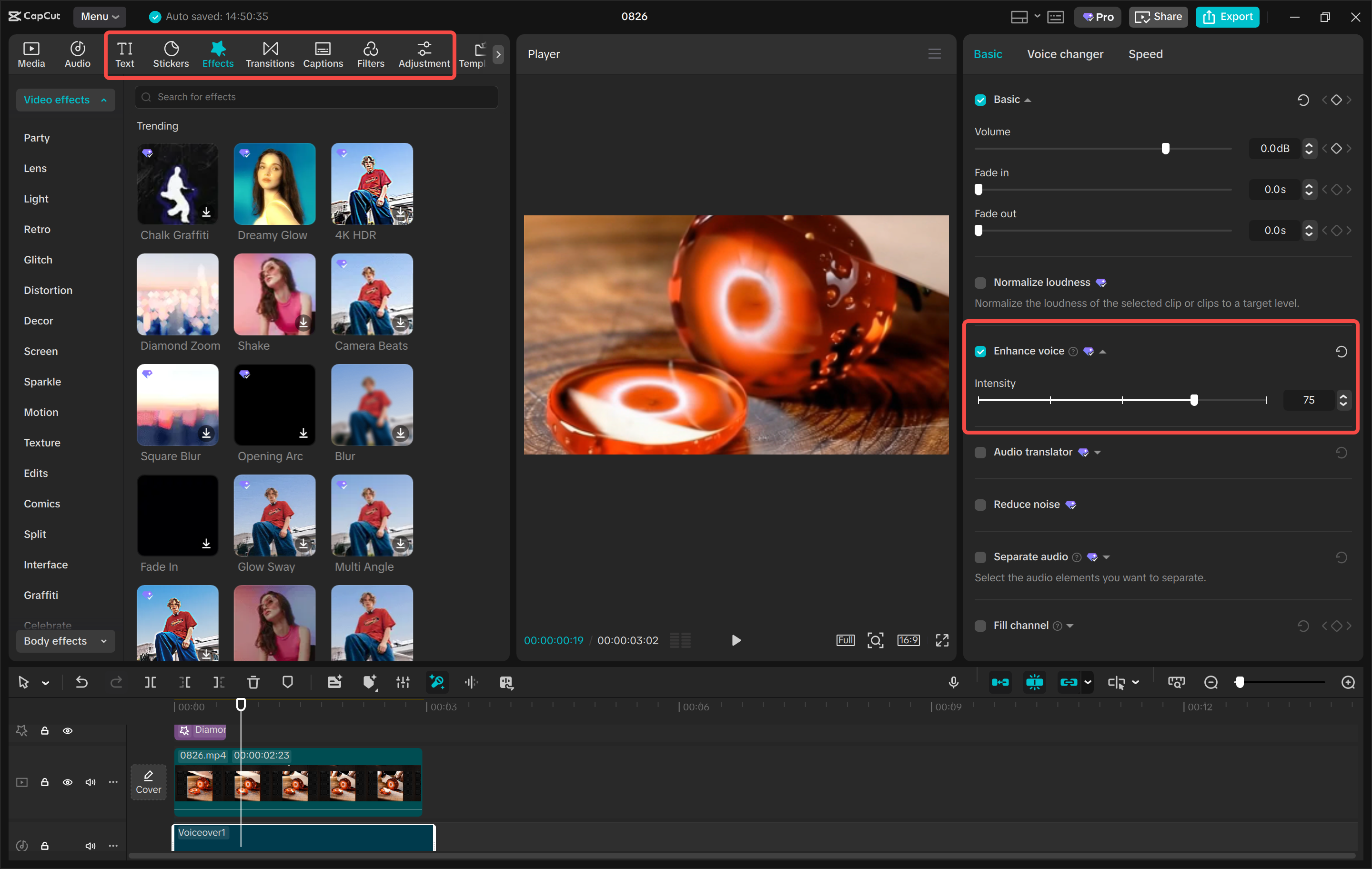 Editing your video