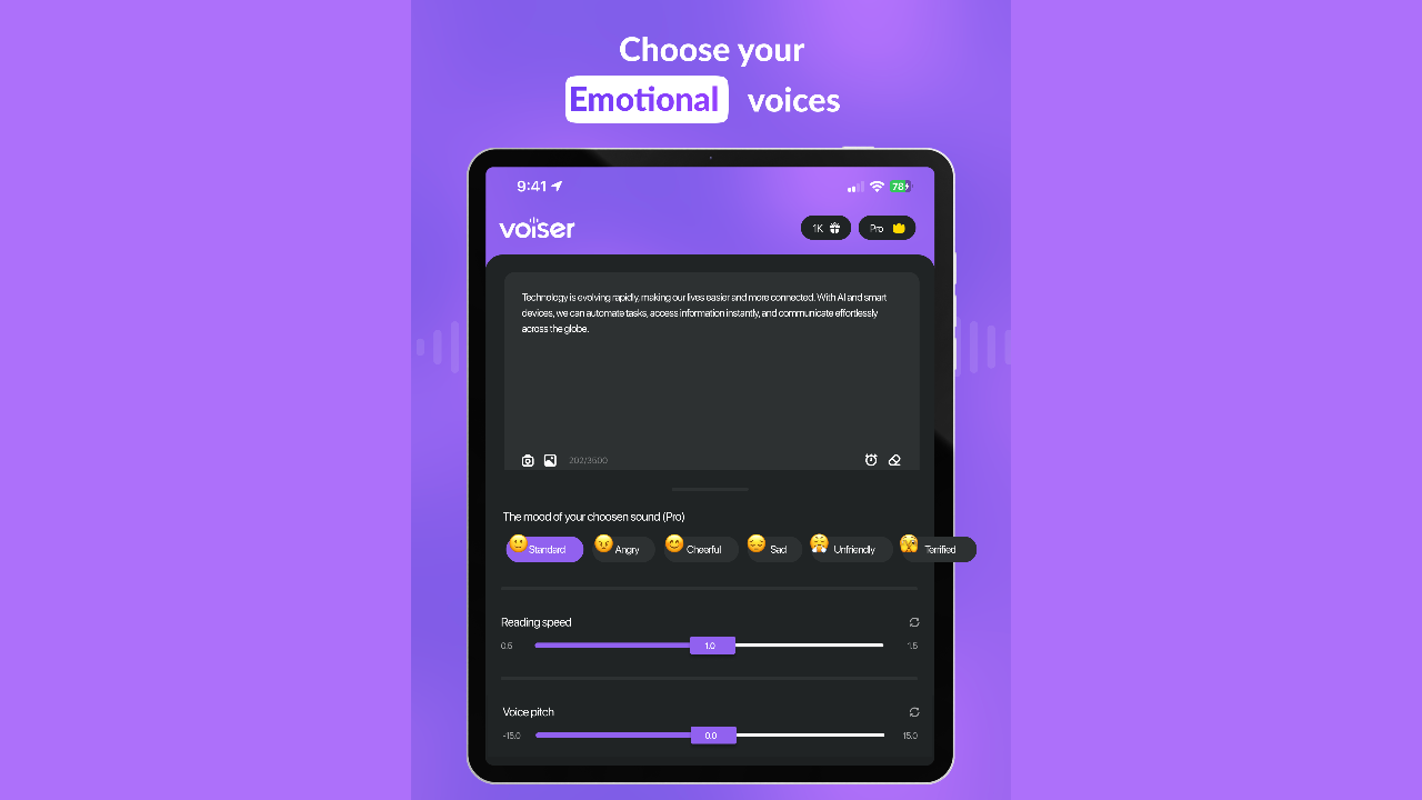Voiser AI voice app