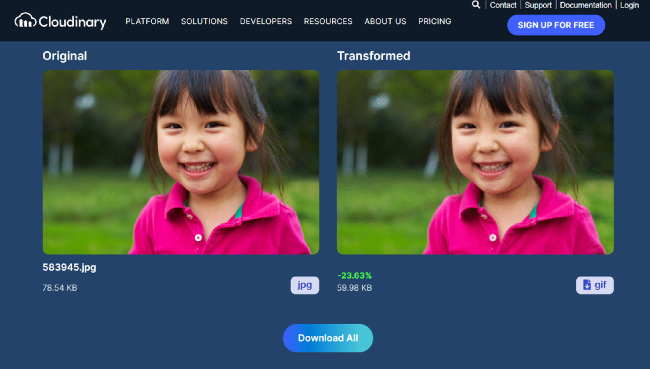 Cloudinary - l'outil idéal pour convertir des images en GIFs