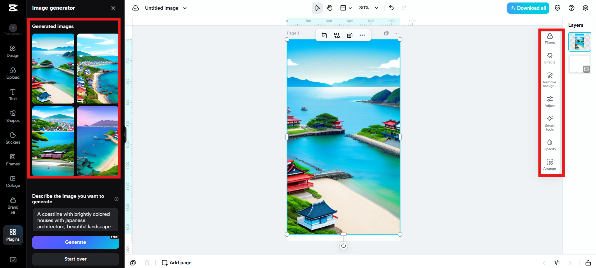 Refine with editing tools
