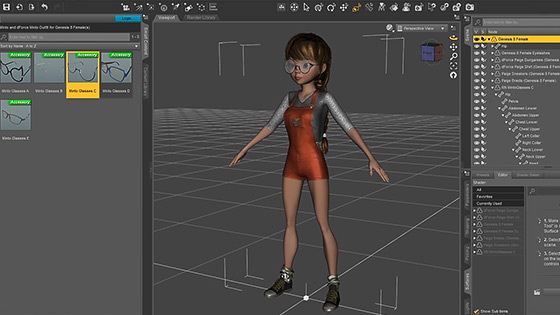 Interfaccia di Daz 3D - il perfetto software di animazione dei cartoni animati