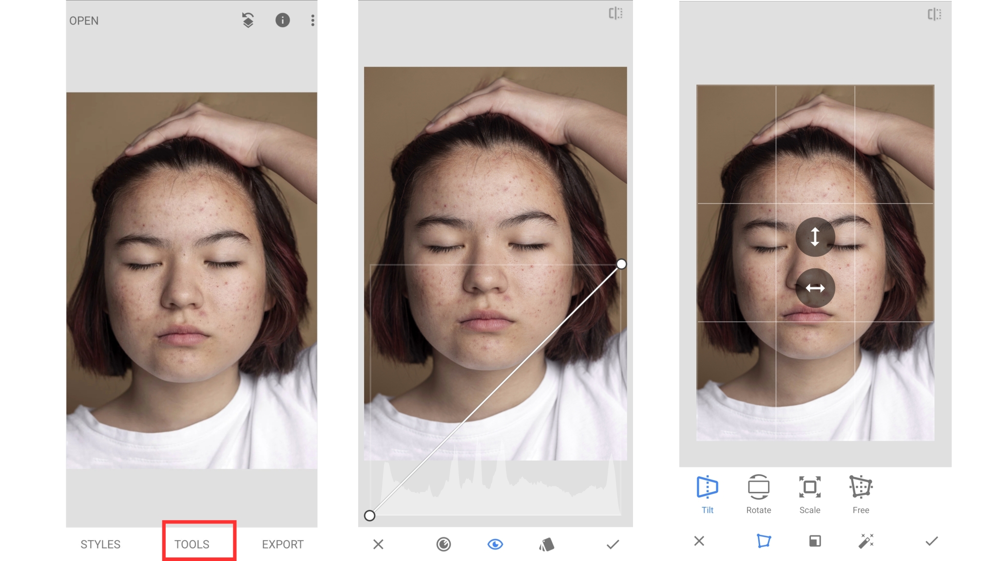 Snapseed - Usa strumenti di editing professionali