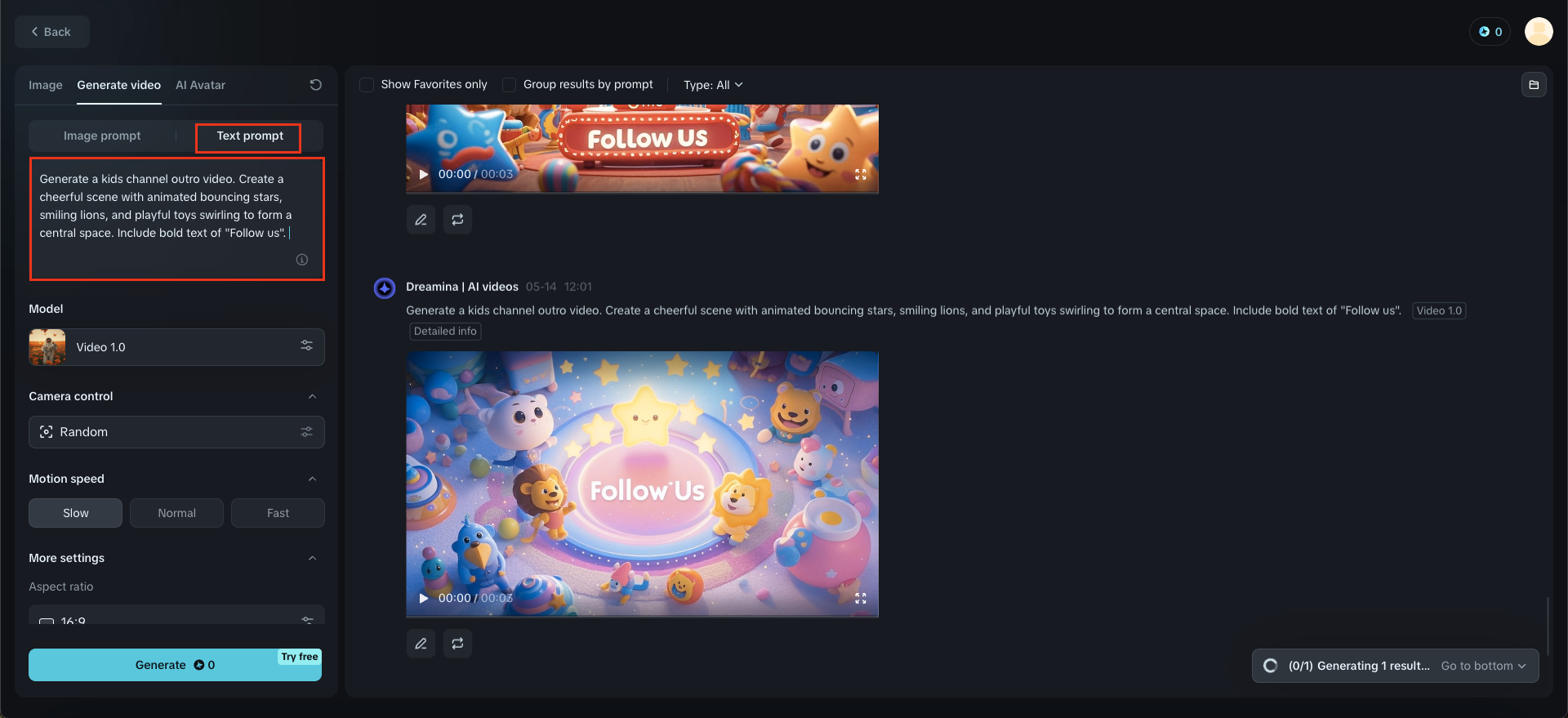 Dreamina: Crea la pantalla final de YouTube